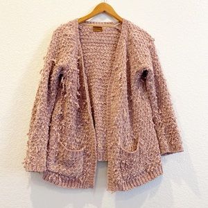 POL Roolee Chunky Oversized Cardigan Blush sz S